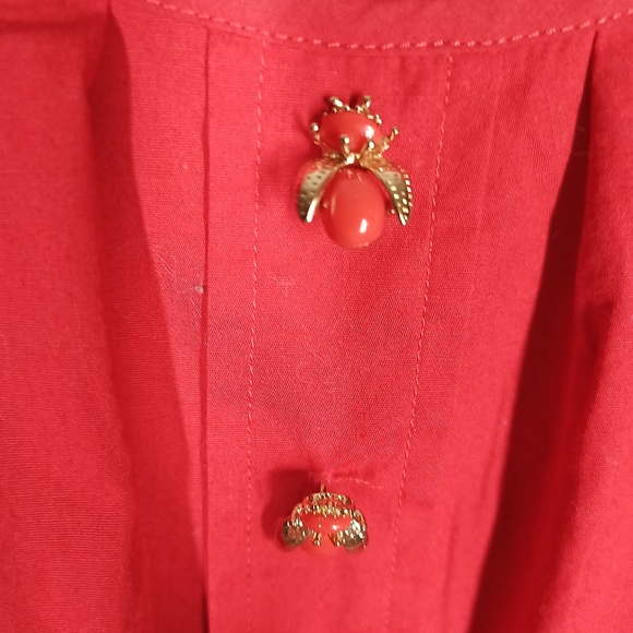 Red talbots sleeveless top - Picture 2 of 5